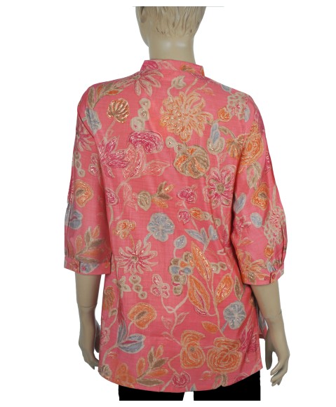 Casual Shirt - Pretty Pink Floral Casual Shirt - Pretty Pink Floral