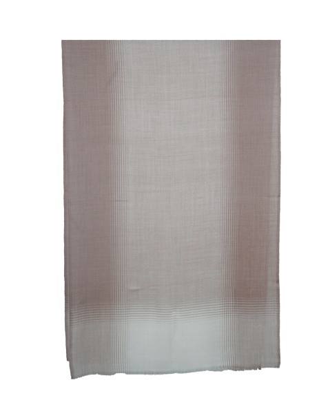 Muffler- Brown And White Stripe