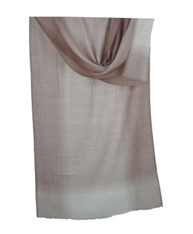 Muffler- Brown And White Stripe