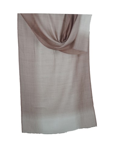 Muffler- Brown And White Stripe