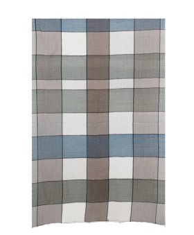 Muffler- Beige And White Boxes