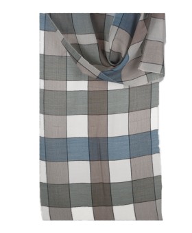 Muffler- Beige And White Boxes