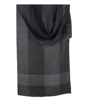 Muffler- Grey and Black Stripe
