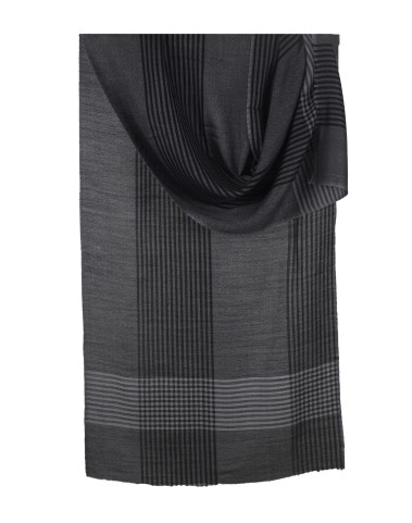 Muffler- Grey and Black Stripe