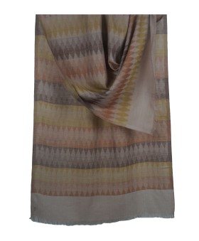 Ikat Stole - Beige