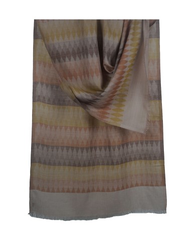 Ikat Stole - Beige