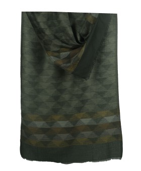 Ikat Stole - Green 