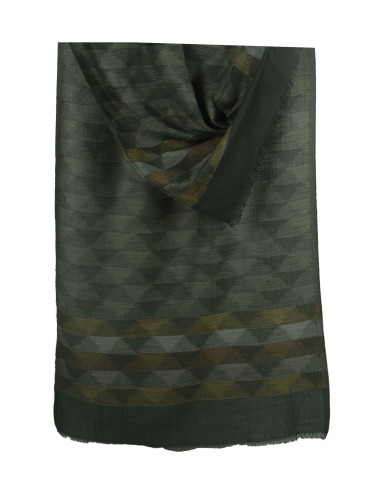 Ikat Stole - Green 