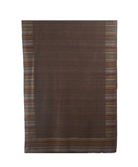 Plain Stripe Stole - Brown Stripe Stole 