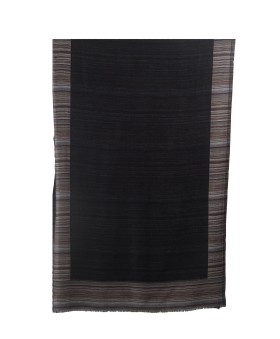 Plain Stripe Stole - Black Stripe Stole 