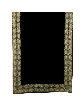 Black Sequence Border Stole