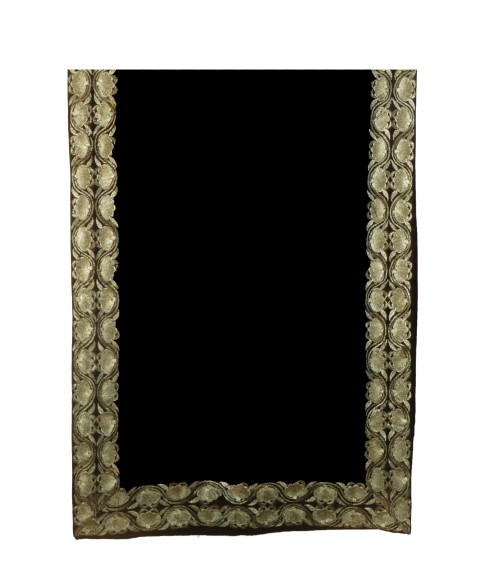 Black Sequence Border Stole