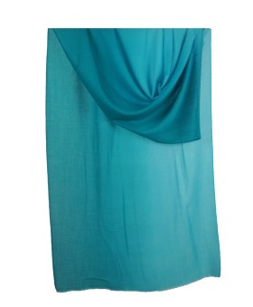 Shaded Ombre Stole - Aqua Green