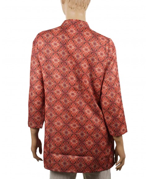 Casual Kurti - Rust Swirl