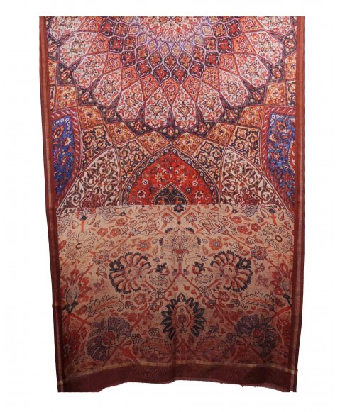 Printed Stole - Rust Carpet