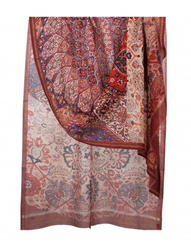 Printed Stole - Rust Carpet