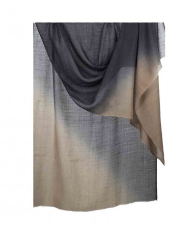 Shaded Ombre Stole - Grey and Beige