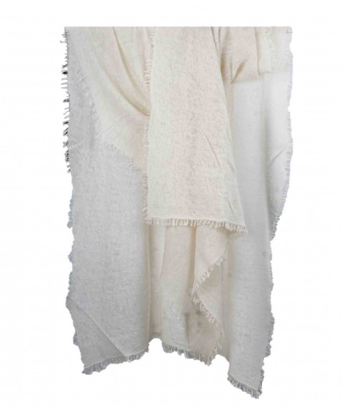 Off White Pashmina Distress Stole