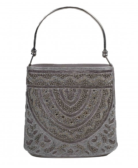 Manar Bag - Silver Embroidered