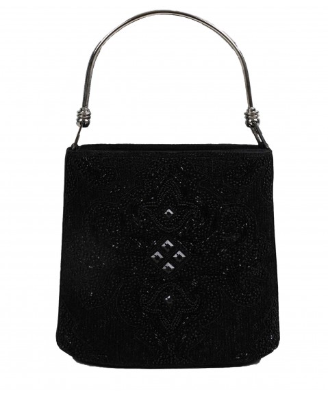 Manar Bag - Black Embroidered