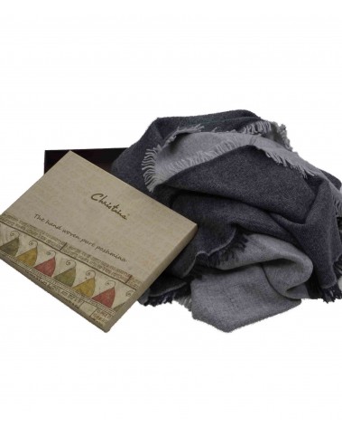 Grey Pashmina Reversable Shawl