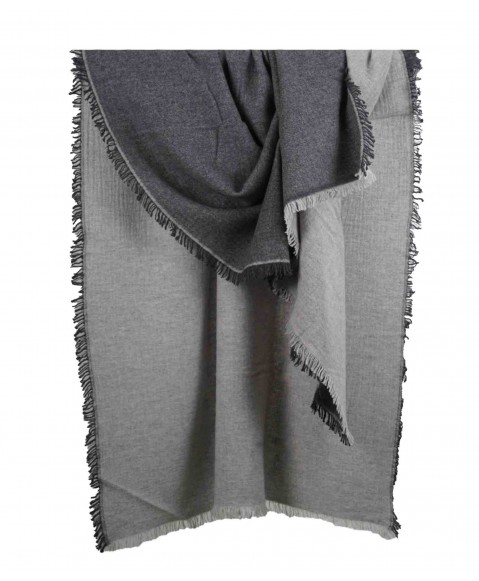 Grey Pashmina Reversable Shawl