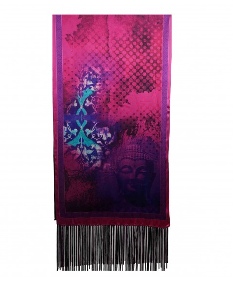 Purple Buddha Tassle Stole