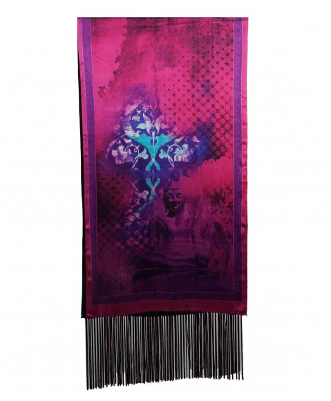 Purple Buddha Tassle Stole