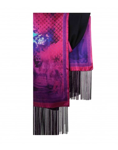 Purple Buddha Tassle Stole