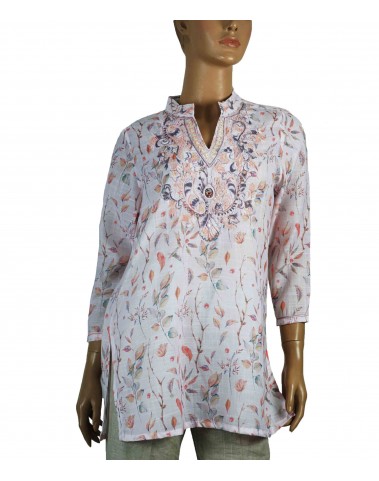 Casual Kurti - Peach Embroidery