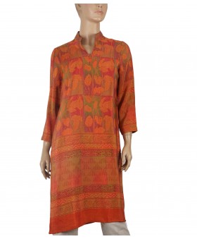 Tunic - Orange leaf