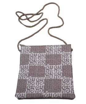 Sling Bag - Beige Abstract