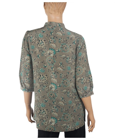 Short Silk Shirt - Flowers Creeper