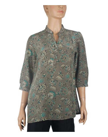 Short Silk Shirt - Flowers Creeper