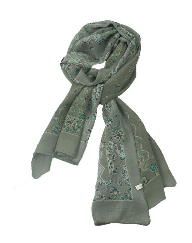 Crepe Silk Scarf - Flowers Creeper