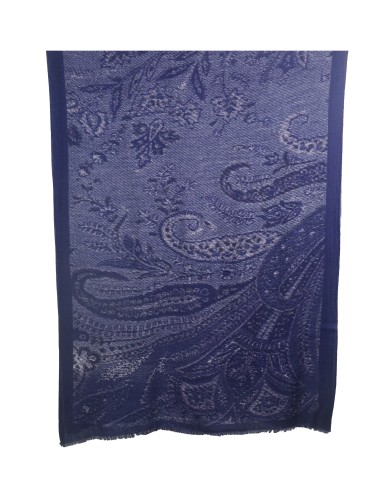 Box Shawl Purple Peacock