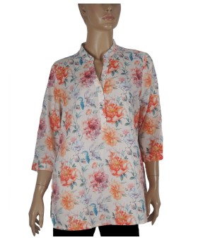 Casual Shirt - Orange Floral