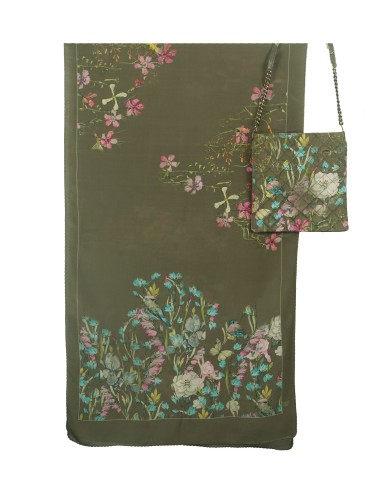 Scarf Set - Pink Flowers