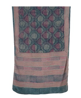 Crepe Silk Scarf - Blue Strips