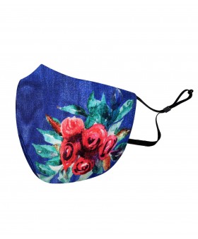 Fashion Accessories - Red Roses On Blue