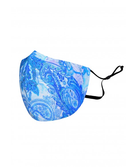 Fashion Accessories - White And Blue Paisley