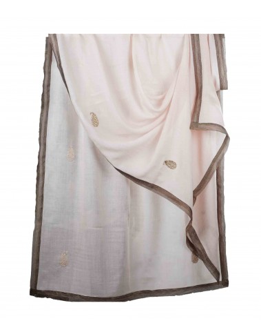 Zardoshi Butti Stole - Dusty Pink Butti