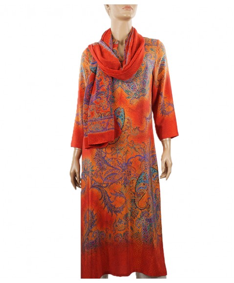 Tunic - Red Big Paisley