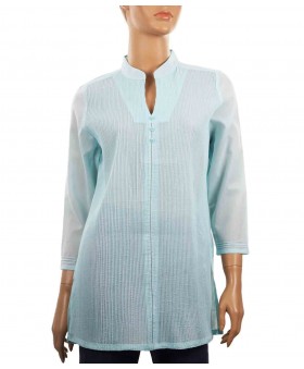 Casual Kurti - Aqua Pintuck
