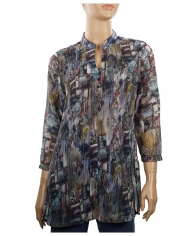 Casual Kurti - Abstract Pintuck