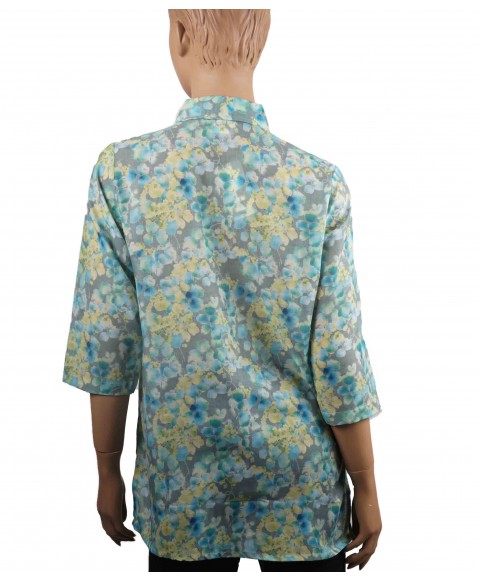 Casual Kurti - Green Petals 