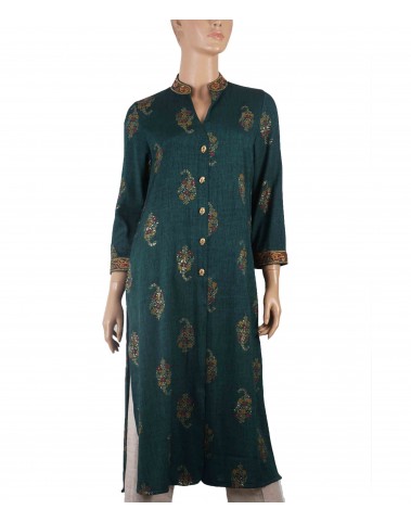 Tunic - Green Embroidery