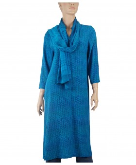 Tunic - Blue Little triangles