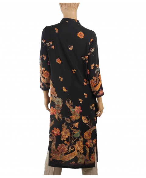 Tunic - Black Beige Paisley
