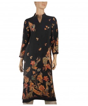 Tunic - Black Beige Paisley